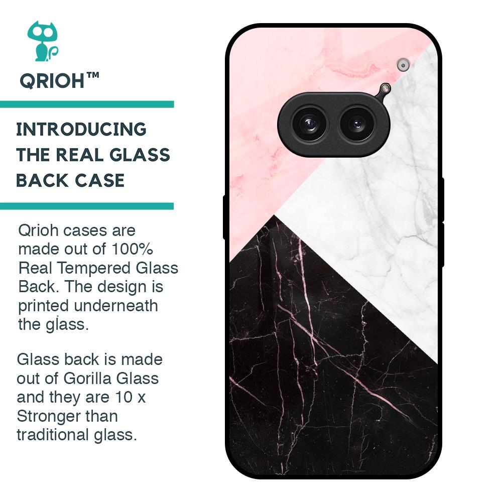 Marble Collage Art Glass Case For Nothing Phone 2a 5G