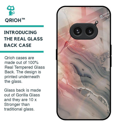 Pink And Grey Marble Glass Case For Nothing Phone 2a 5G
