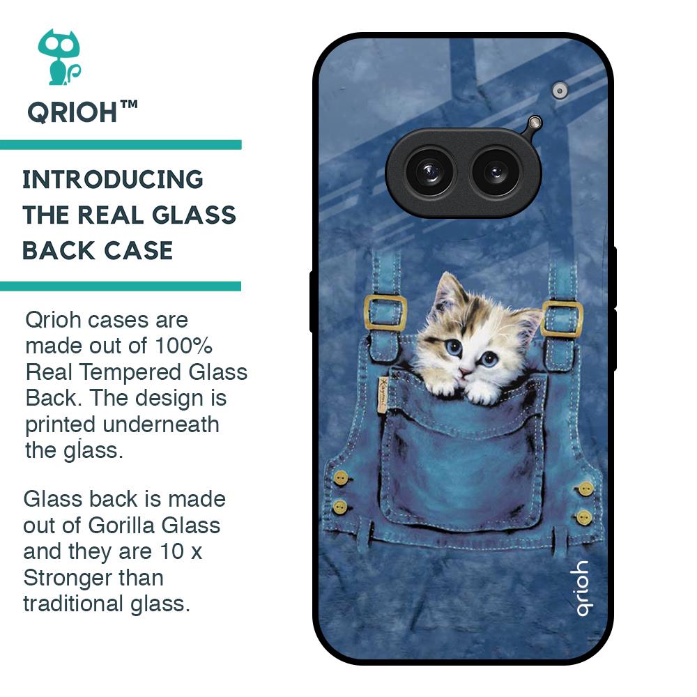 Kitty In Pocket Glass Case For Nothing Phone 2a 5G