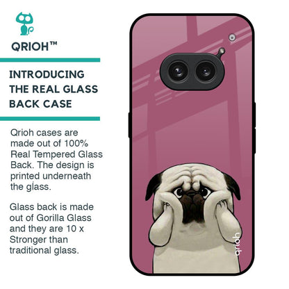 Funny Pug Face Glass Case For Nothing Phone 2a 5G