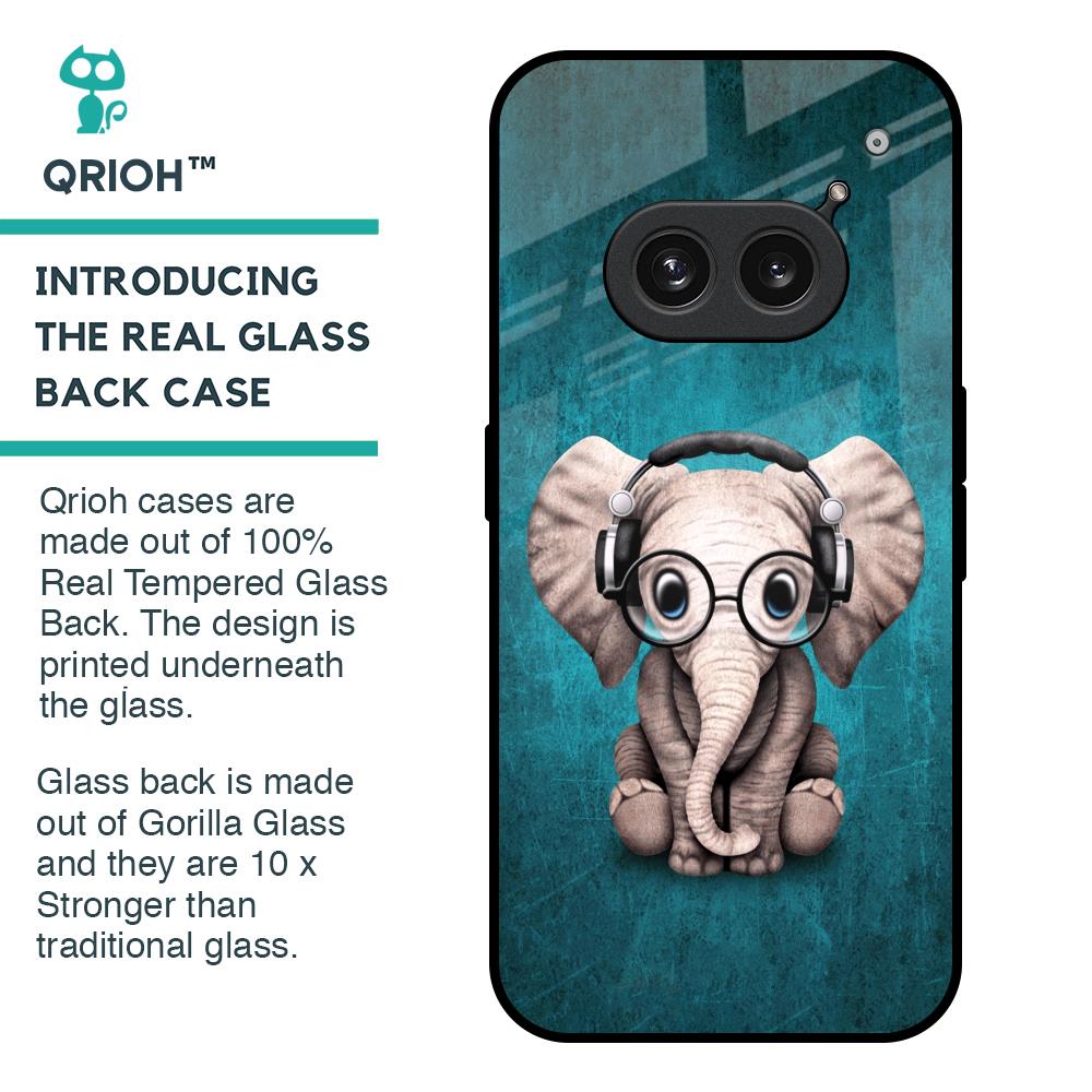 Adorable Baby Elephant Glass Case For Nothing Phone 2a 5G