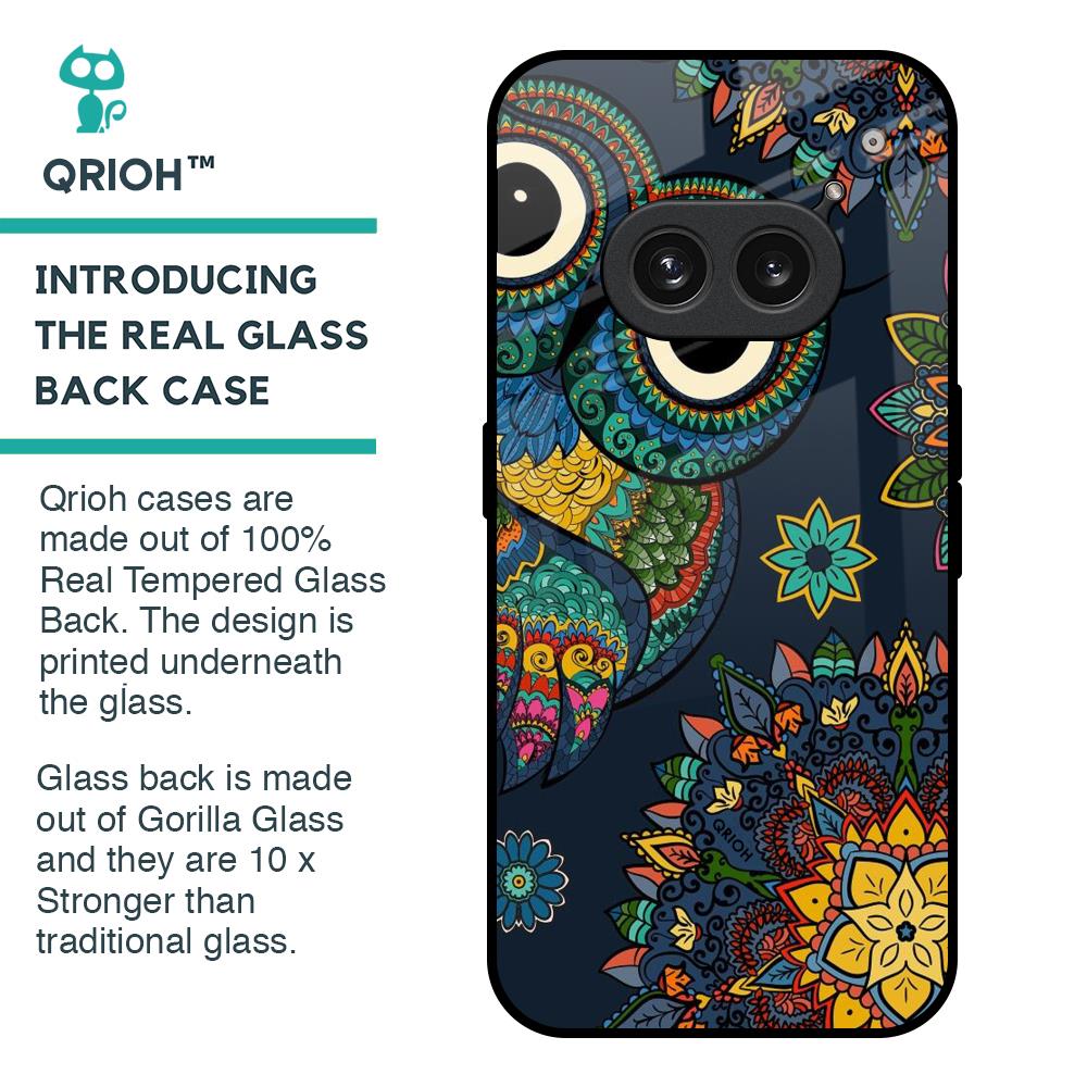 Owl Art Glass Case for Nothing Phone 2a 5G