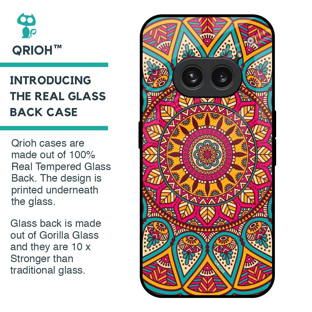Elegant Mandala Glass Case for Nothing Phone 2a 5G