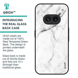 Modern White Marble Glass Case for Nothing Phone 2a 5G