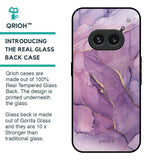 Purple Gold Marble Glass Case for Nothing Phone 2a 5G