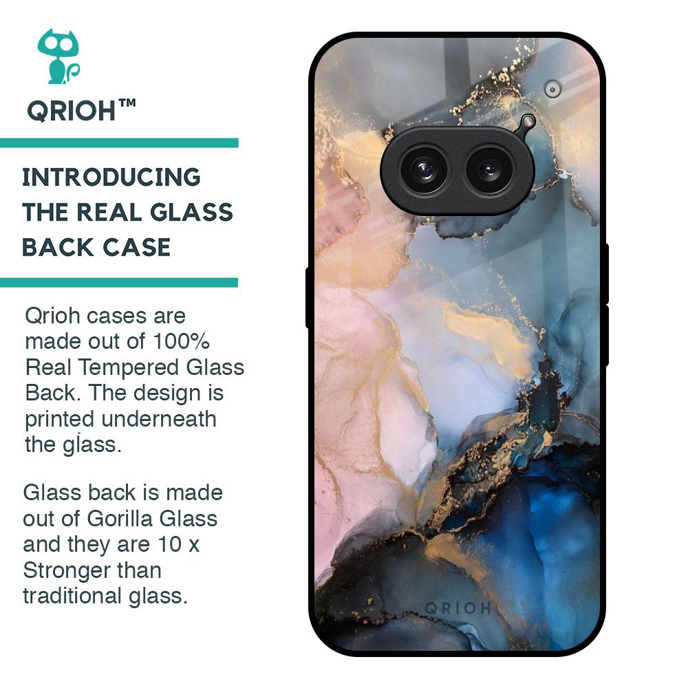 Marble Ink Abstract Glass Case for Nothing Phone 2a 5G