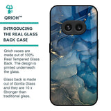 Blue Cool Marble Glass Case for Nothing Phone 2a 5G