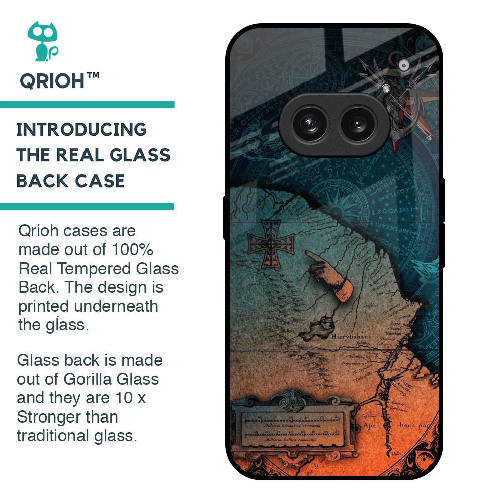 Geographical Map Glass Case for Nothing Phone 2a 5G