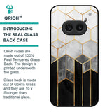 Tricolor Pattern Glass Case for Nothing Phone 2a 5G
