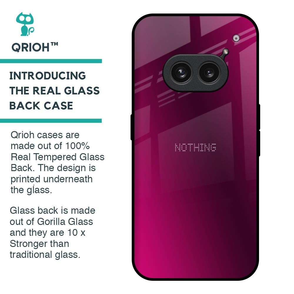 Pink Burst Glass Case for Nothing Phone 2a 5G