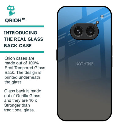Blue Grey Ombre Glass Case for Nothing Phone 2a 5G