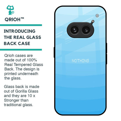 Wavy Blue Pattern Glass Case for Nothing Phone 2a 5G
