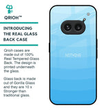 Wavy Blue Pattern Glass Case for Nothing Phone 2a 5G