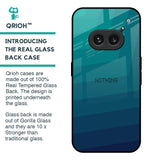 Green Triangle Pattern Glass Case for Nothing Phone 2a 5G