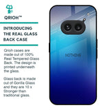 Blue Rhombus Pattern Glass Case for Nothing Phone 2a 5G