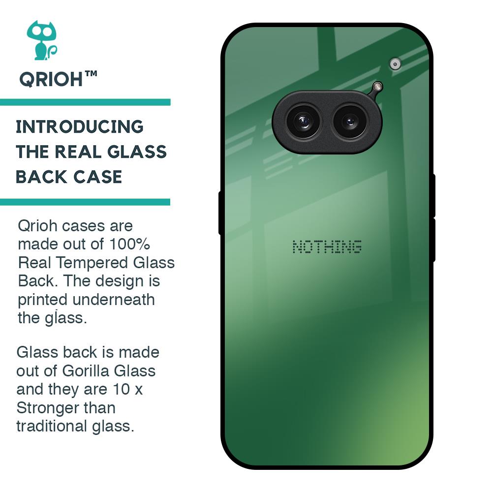 Green Grunge Texture Glass Case for Nothing Phone 2a 5G
