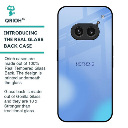 Vibrant Blue Texture Glass Case for Nothing Phone 2a 5G