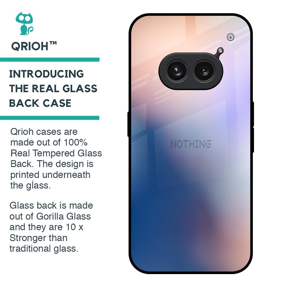 Blue Mauve Gradient Glass Case for Nothing Phone 2a 5G