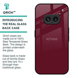 Classic Burgundy Glass Case for Nothing Phone 2a 5G