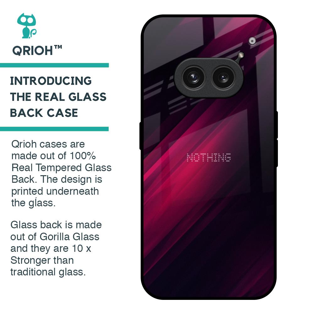 Razor Black Glass Case for Nothing Phone 2a 5G