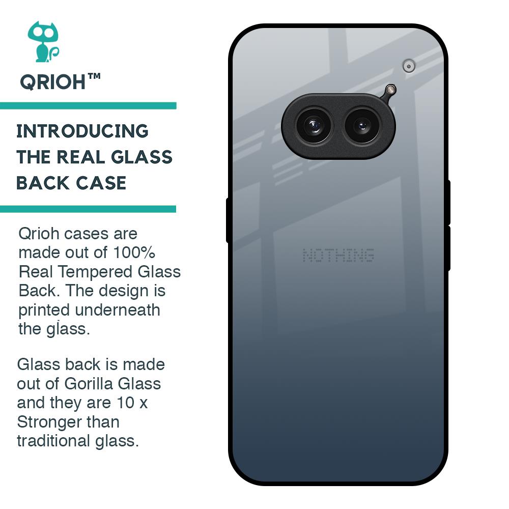 Smokey Grey Color Glass Case For Nothing Phone 2a 5G