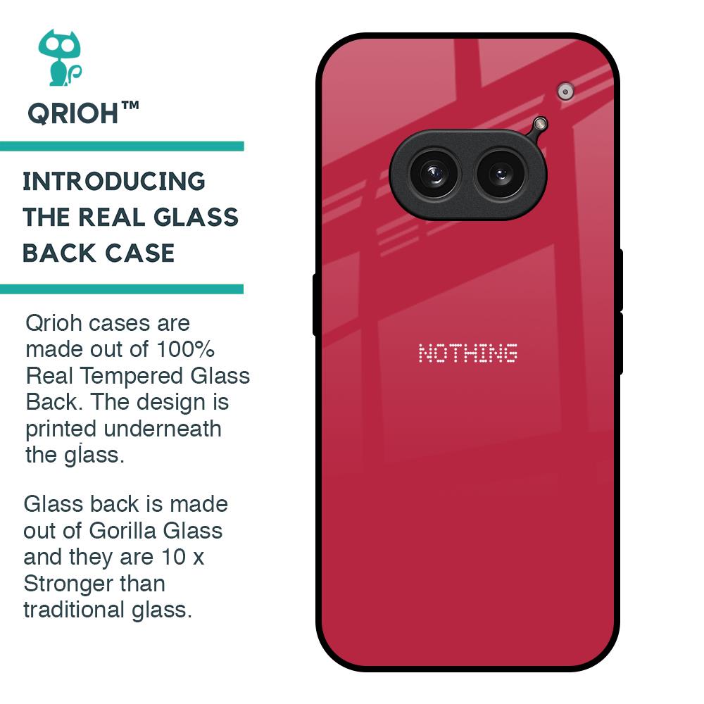 Solo Maroon Glass case for Nothing Phone 2a 5G