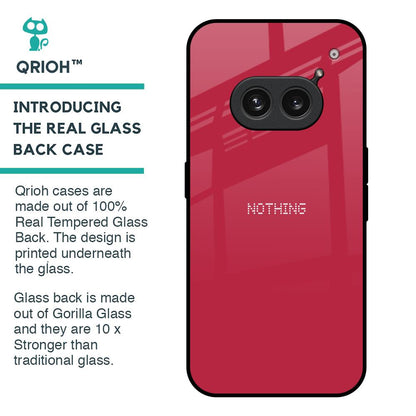 Solo Maroon Glass case for Nothing Phone 2a 5G