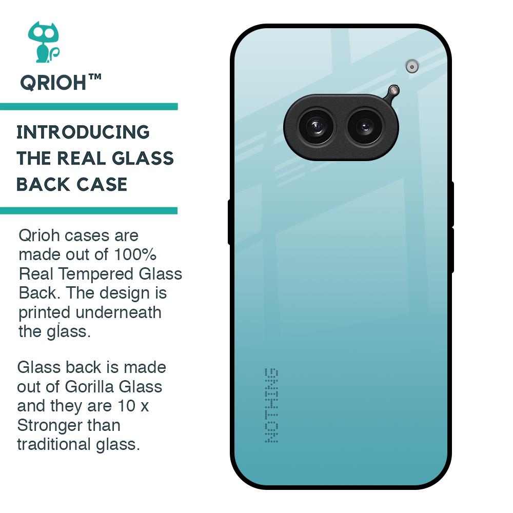 Arctic Blue Glass Case For Nothing Phone 2a 5G