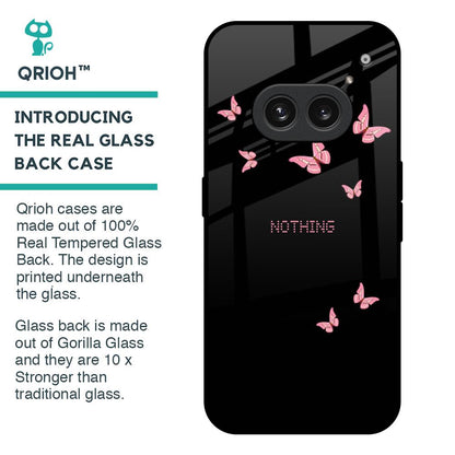 Fly Butterfly Glass Case for Nothing Phone 2a 5G