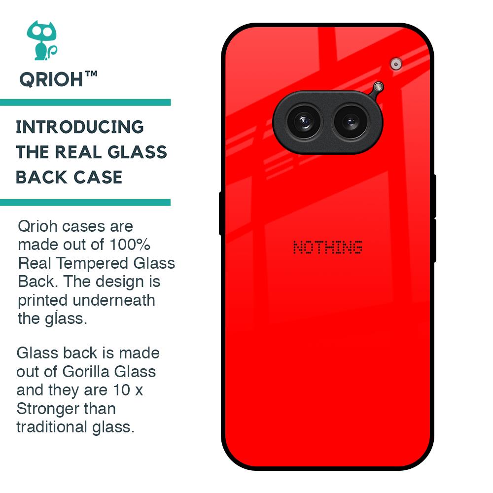 Blood Red Glass Case for Nothing Phone 2a 5G