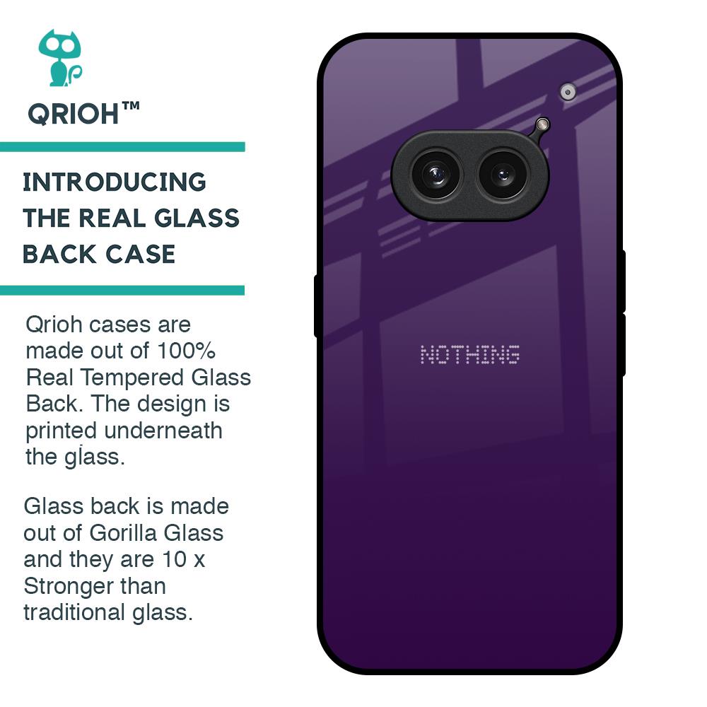 Dark Purple Glass Case for Nothing Phone 2a 5G