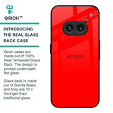 Blood Red Glass Case for Nothing Phone 2a 5G