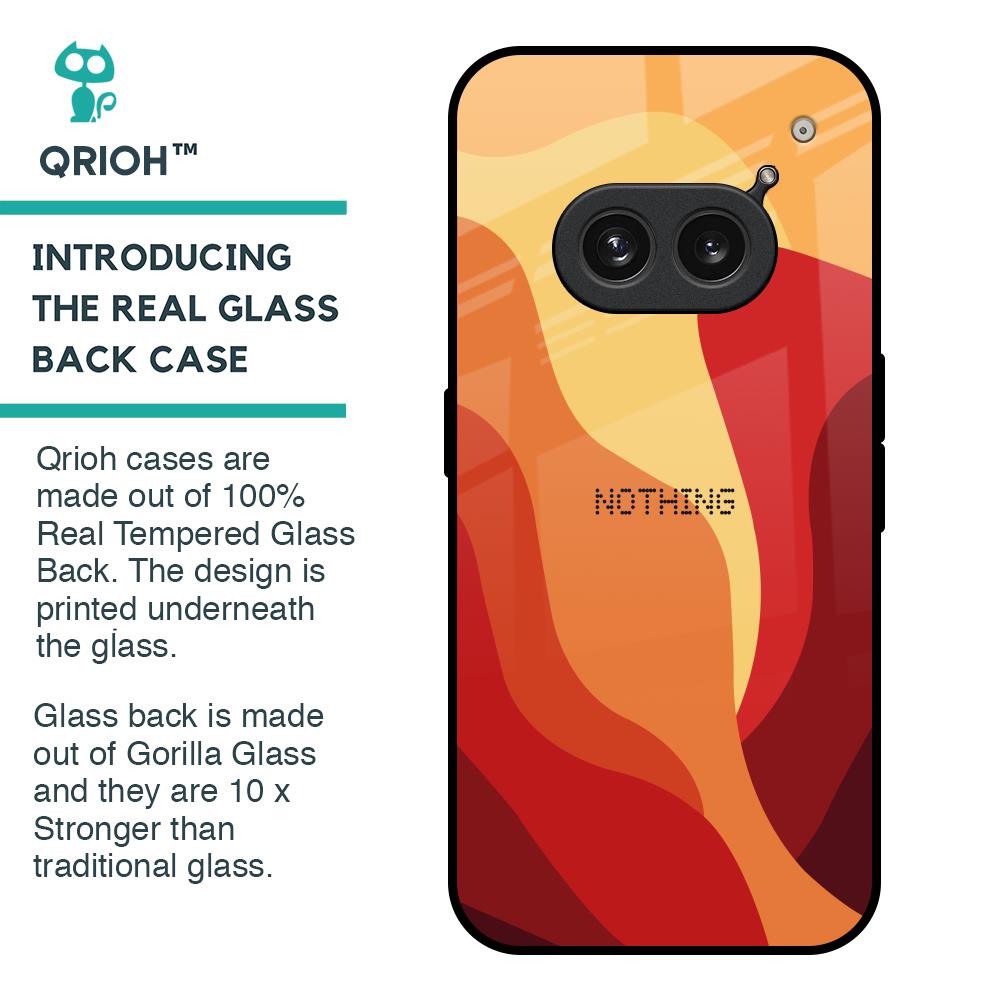 Magma Color Pattern Glass Case for Nothing Phone 2a 5G
