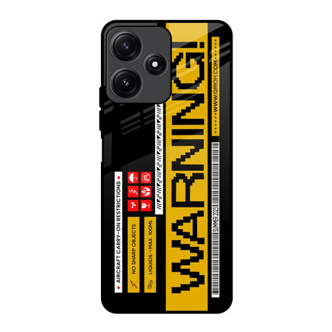 Aircraft Warning Redmi 12 5G Glass Back Cover Online