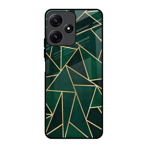 Abstract Green Redmi 12 5G Glass Back Cover Online