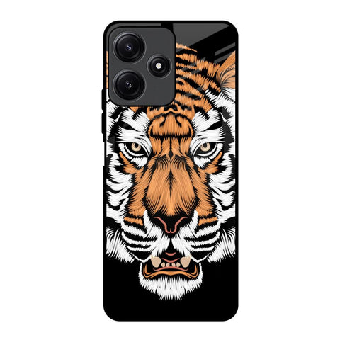 Angry Tiger Redmi 12 5G Glass Back Cover Online
