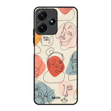 Abstract Faces Redmi 12 5G Glass Back Cover Online