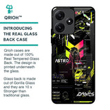 Astro Glitch Glass Case for Redmi 12 5G
