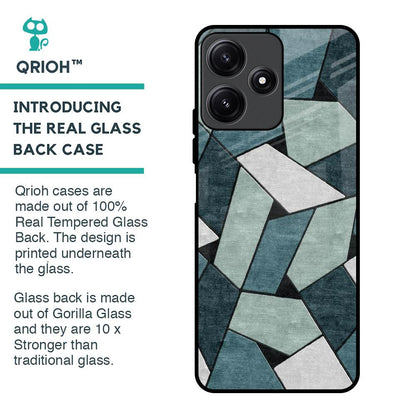 Abstact Tiles Glass Case for Redmi 12 5G
