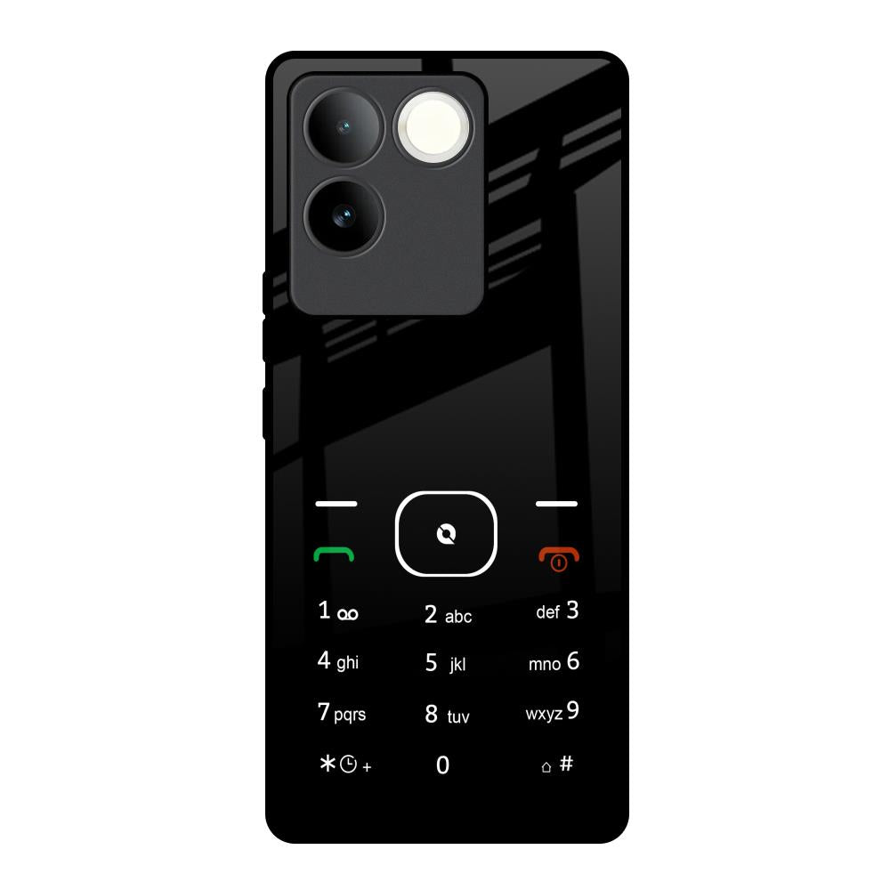 Classic Keypad Pattern iQOO Z7 Pro 5G Glass Back Cover Online