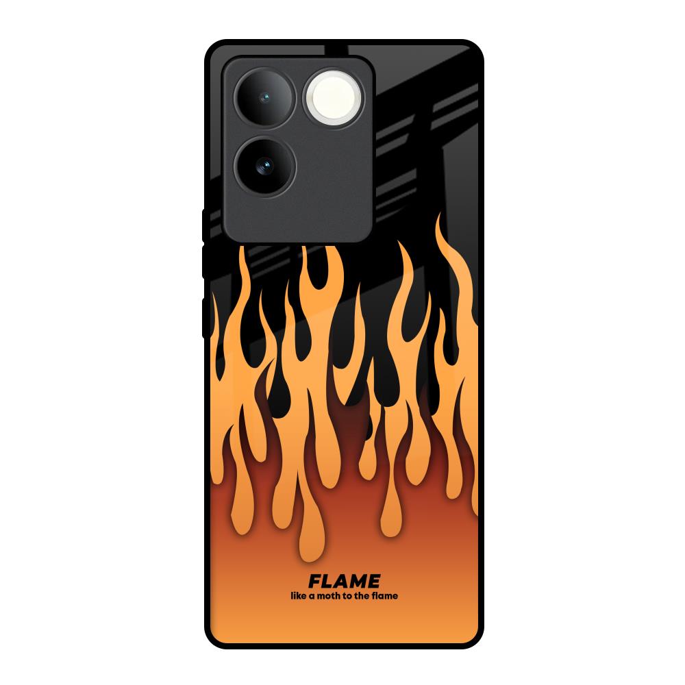 Fire Flame iQOO Z7 Pro 5G Glass Back Cover Online
