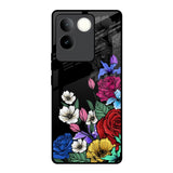 Rose Flower Bunch Art iQOO Z7 Pro 5G Glass Back Cover Online