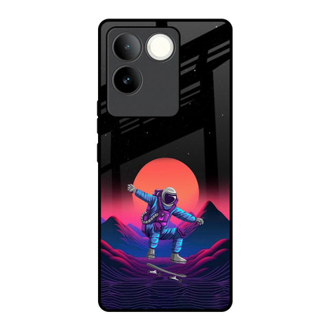 Retro Astronaut iQOO Z7 Pro 5G Glass Back Cover Online