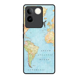 Travel Map iQOO Z7 Pro 5G Glass Back Cover Online