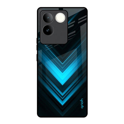 Vertical Blue Arrow iQOO Z7 Pro 5G Glass Back Cover Online