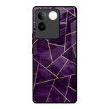Geometric Purple iQOO Z7 Pro 5G Glass Back Cover Online