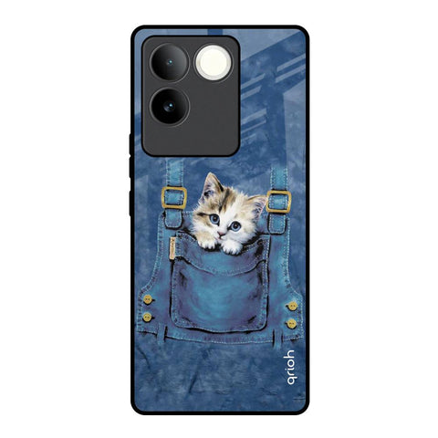 Kitty In Pocket iQOO Z7 Pro 5G Glass Back Cover Online