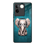 Adorable Baby Elephant iQOO Z7 Pro 5G Glass Back Cover Online