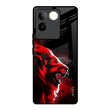 Red Angry Lion iQOO Z7 Pro 5G Glass Back Cover Online