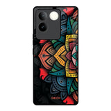 Retro Gorgeous Flower iQOO Z7 Pro 5G Glass Back Cover Online